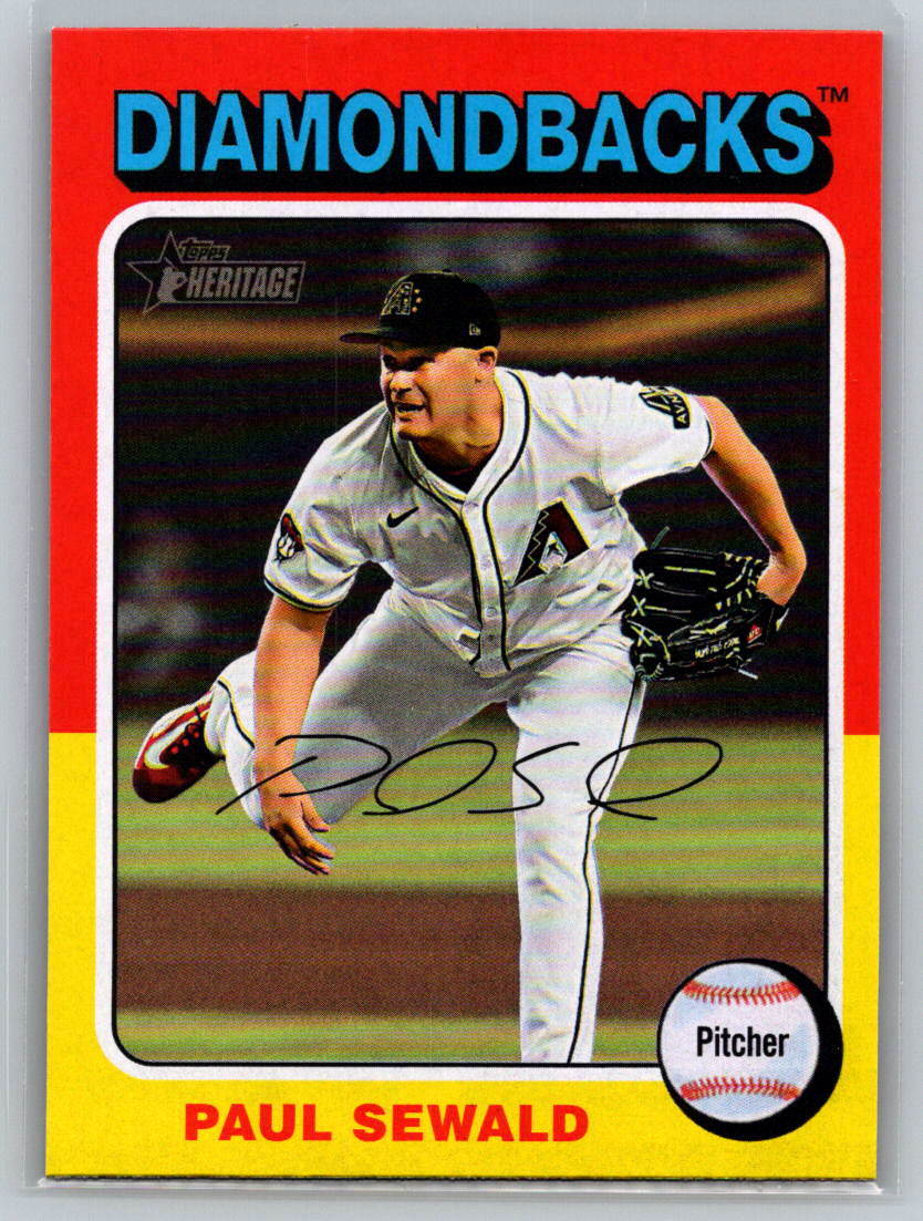 2024 Topps Heritage #524 Paul Sewald Arizona Diamondbacks