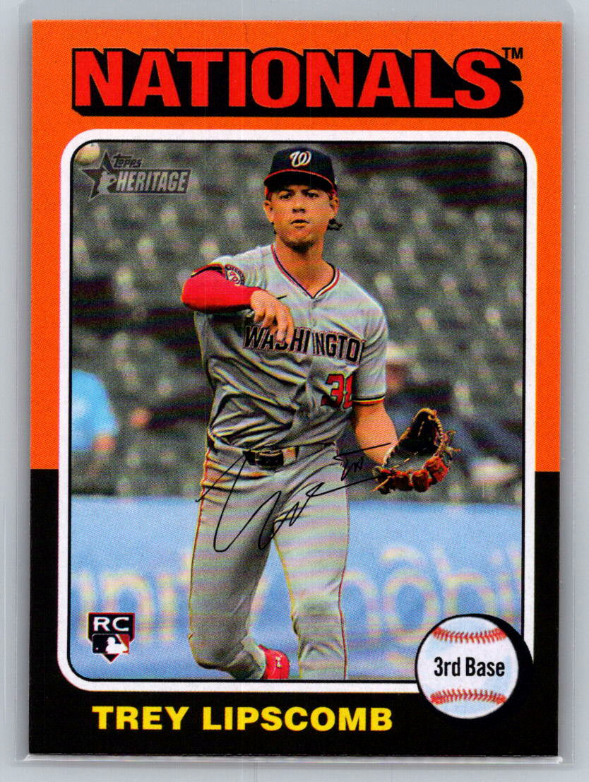 2024 Topps Heritage #684 Trey Lipscomb Washington Nationals