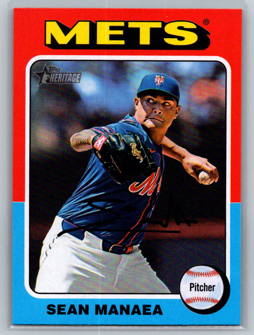 2024 Topps Heritage #570 Sean Manaea New York Mets