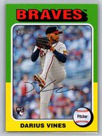 2024 Topps Heritage #650 Darius Vines Atlanta Braves