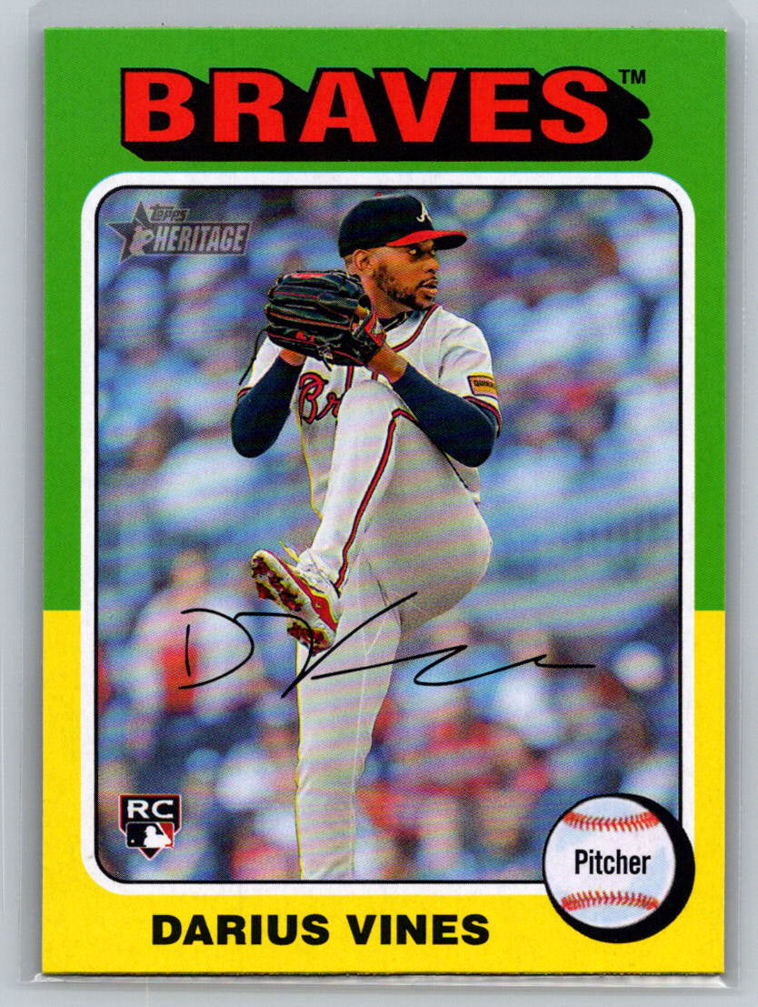 2024 Topps Heritage #650 Darius Vines Atlanta Braves