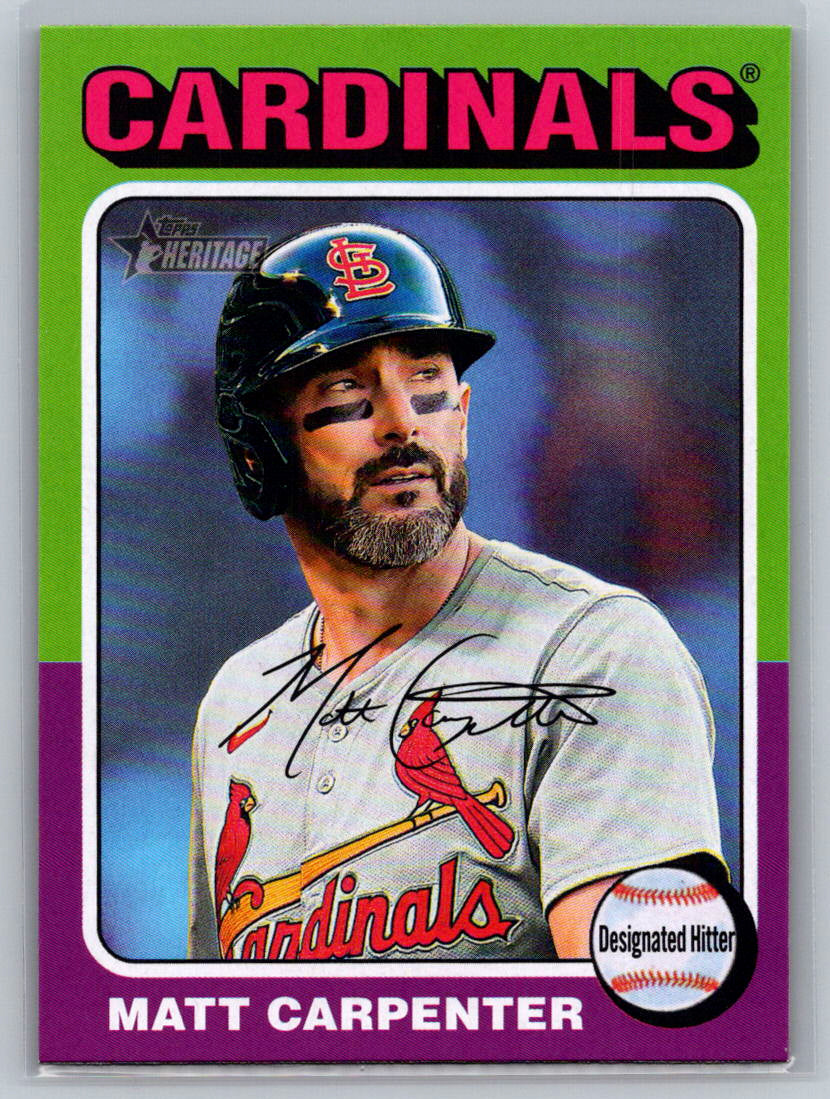 2024 Topps Heritage #589 Matt Carpenter St. Louis Cardinals