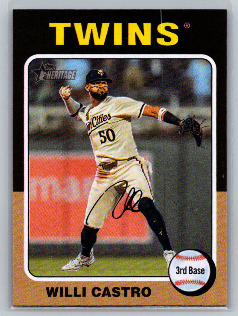 2024 Topps Heritage #608 Willi Castro Minnesota Twins