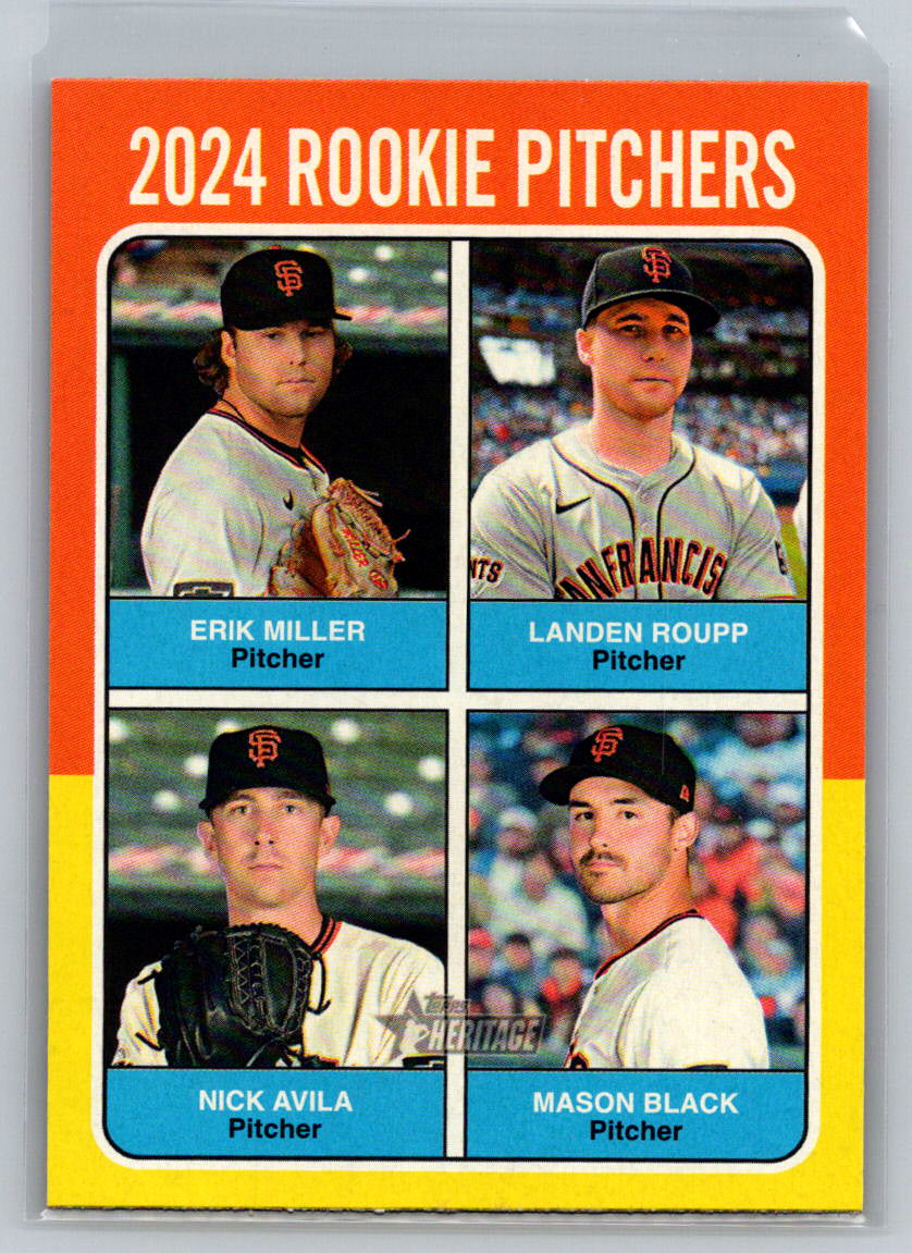 2024 Topps Heritage #617 2024 Rookie Pitchers