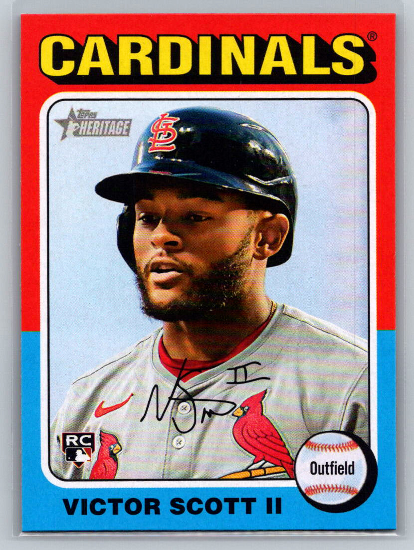 2024 Topps Heritage #667 Victor Scott II St. Louis Cardinals