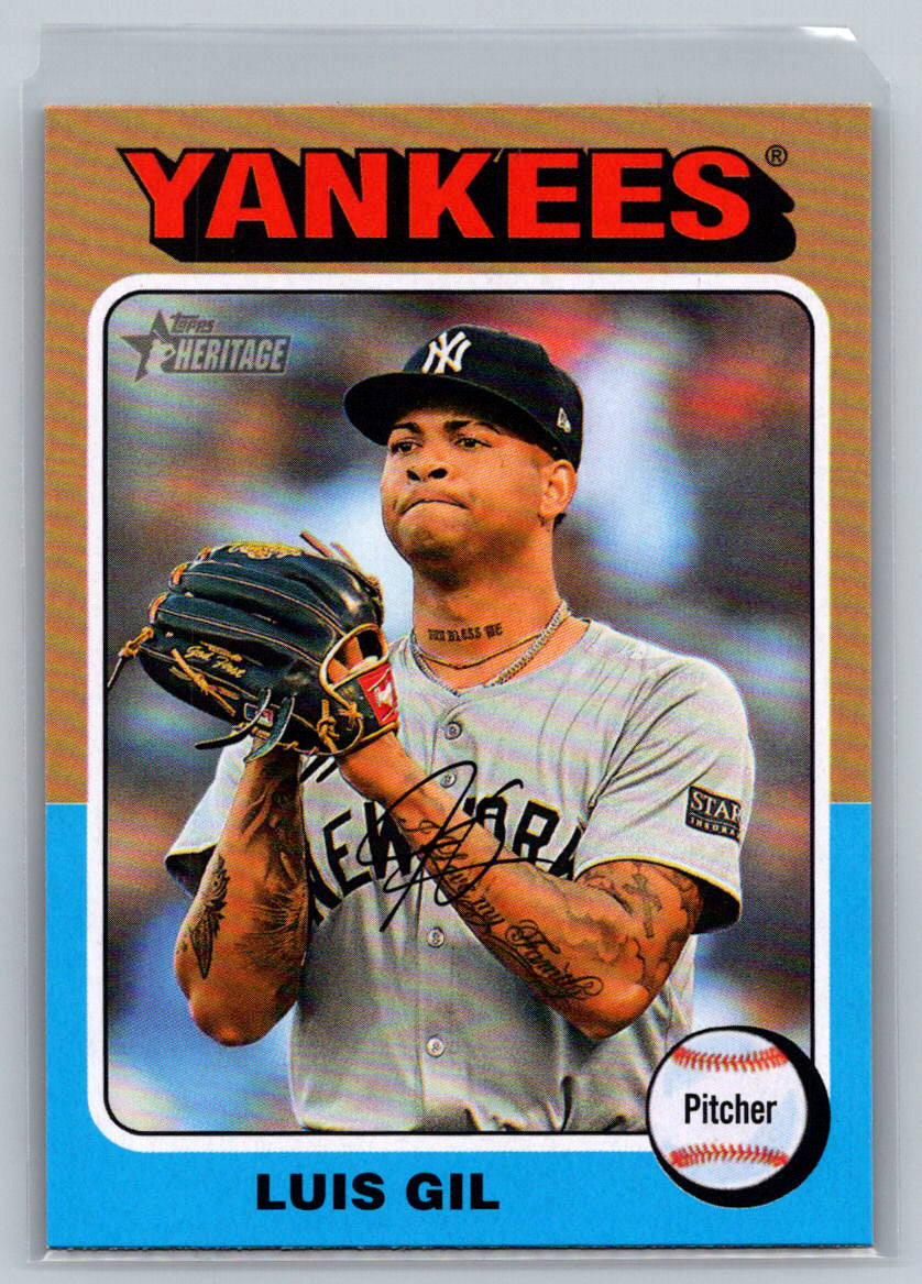 2024 Topps Heritage #601 Luis Gil New York Yankees