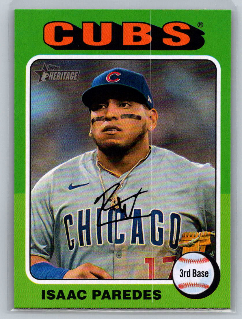2024 Topps Heritage #573 Isaac Paredes Chicago Cubs