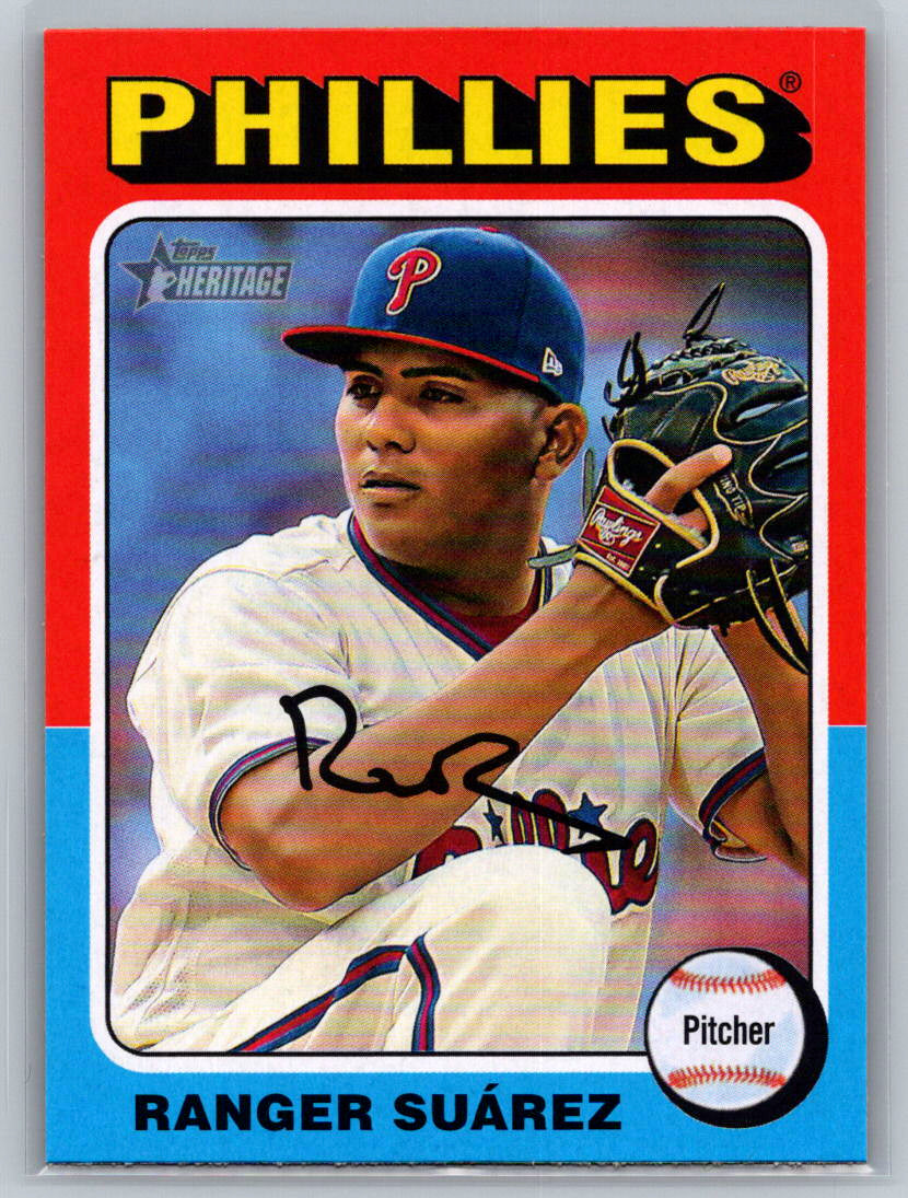 2024 Topps Heritage #685 Ranger Suárez Philadelphia Phillies