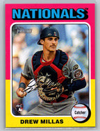 2024 Topps Heritage #613 Drew Millas Washington Nationals