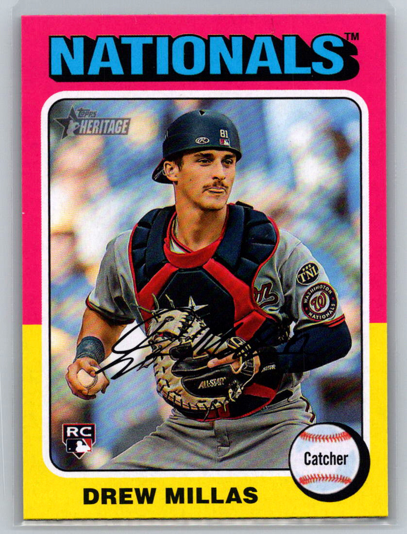 2024 Topps Heritage #613 Drew Millas Washington Nationals