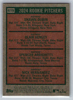 2024 Topps Heritage #619 2024 Rookie Pitchers Houston Astros