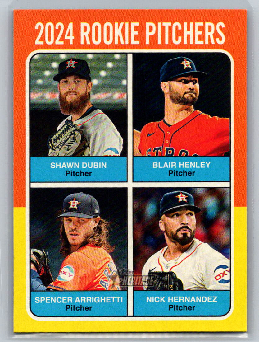 2024 Topps Heritage #619 2024 Rookie Pitchers Houston Astros