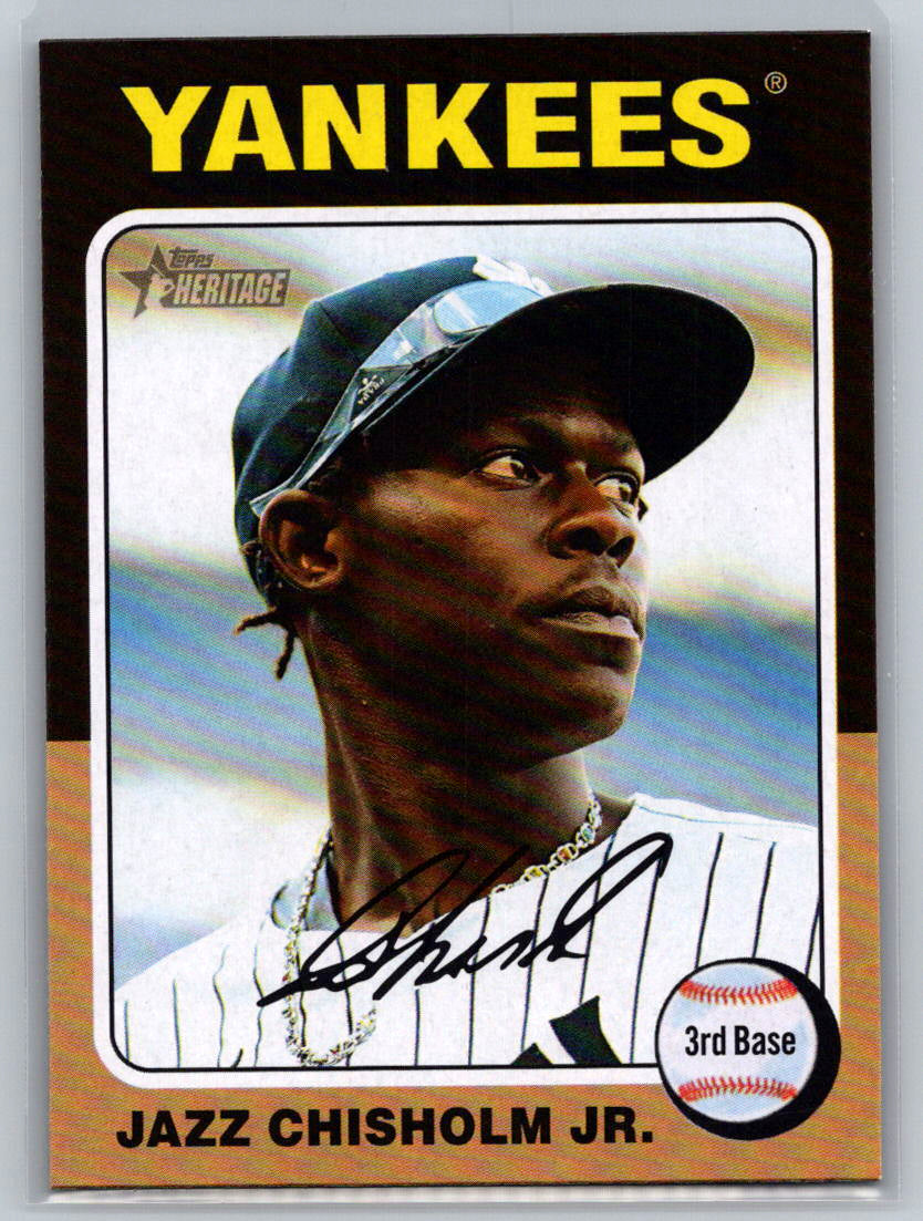 2024 Topps Heritage #523 Jazz Chisholm Jr. New York Yankees