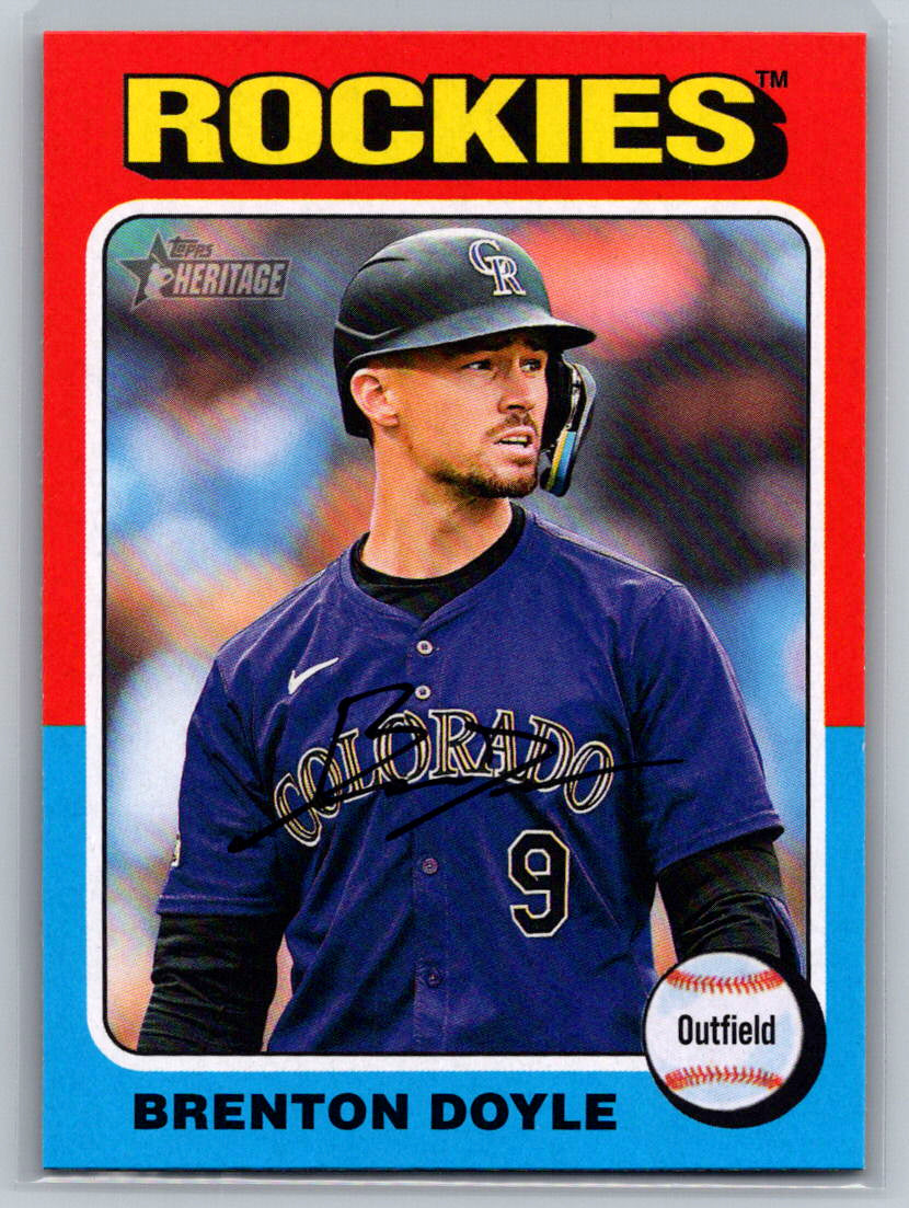 2024 Topps Heritage #643 Brenton Doyle Colorado Rockies