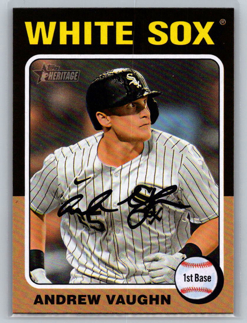 2024 Topps Heritage #554 Andrew Vaughn Chicago White Sox