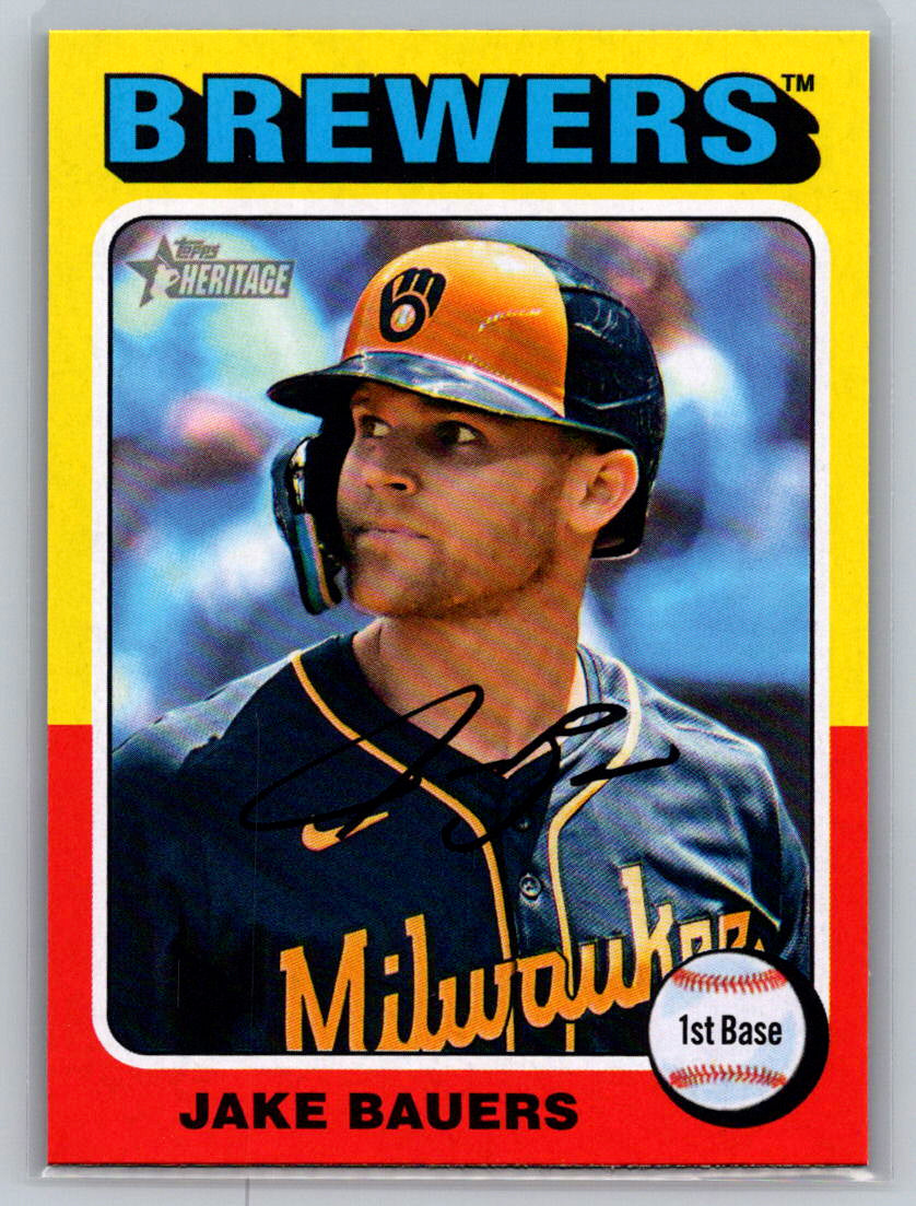 2024 Topps Heritage #539 Jake Bauers Milwaukee Brewers