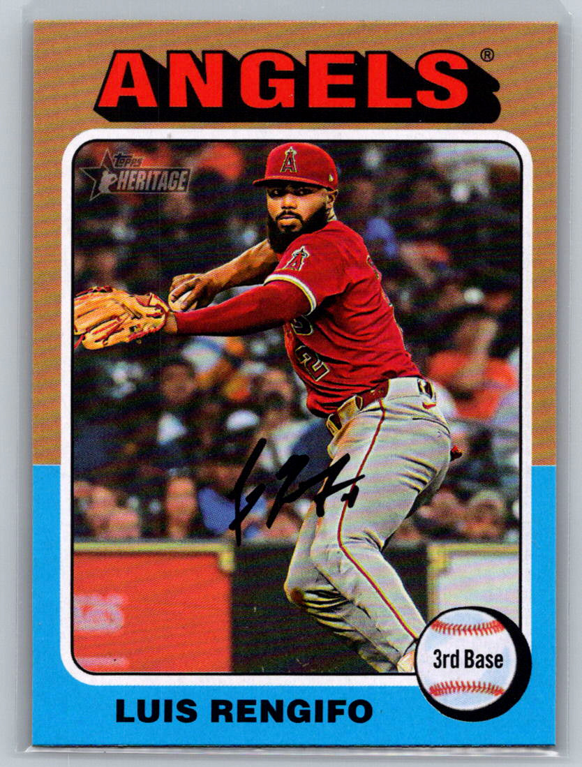 2024 Topps Heritage #665 Luis Rengifo Los Angeles Angels
