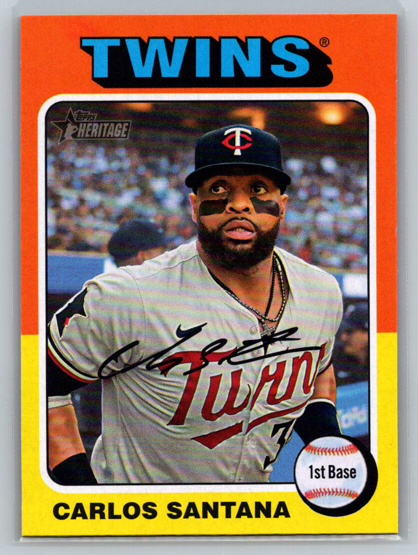 2024 Topps Heritage #663 Carlos Santana Minnesota Twins