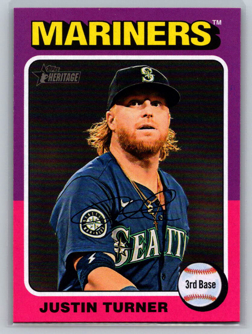 2024 Topps Heritage #586 Justin Turner Seattle Mariners