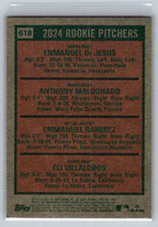 2024 Topps Heritage #618 2024 Rookie Pitchers