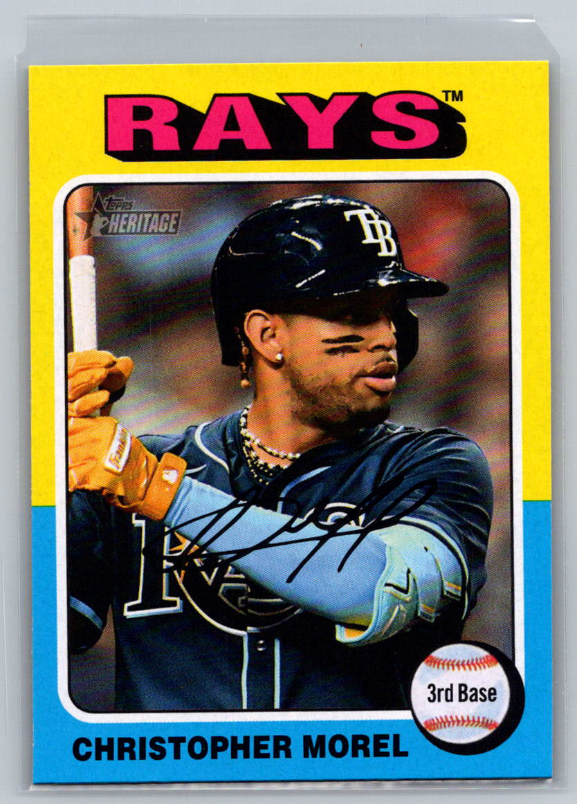 2024 Topps Heritage #575 Christopher Morel Tampa Bay Rays