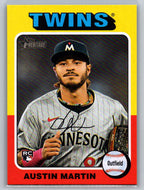 2024 Topps Heritage #649 Austin Martin Minnesota Twins