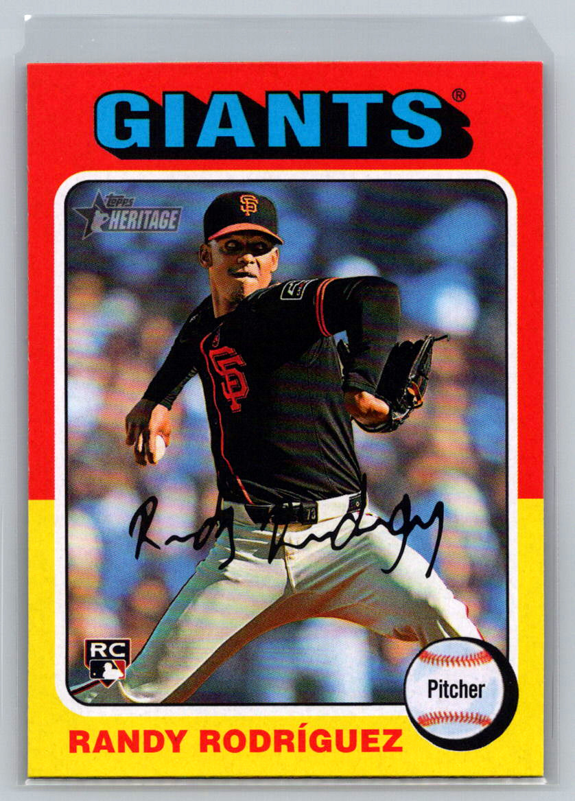 2024 Topps Heritage #513 Randy Rodríguez San Francisco Giants