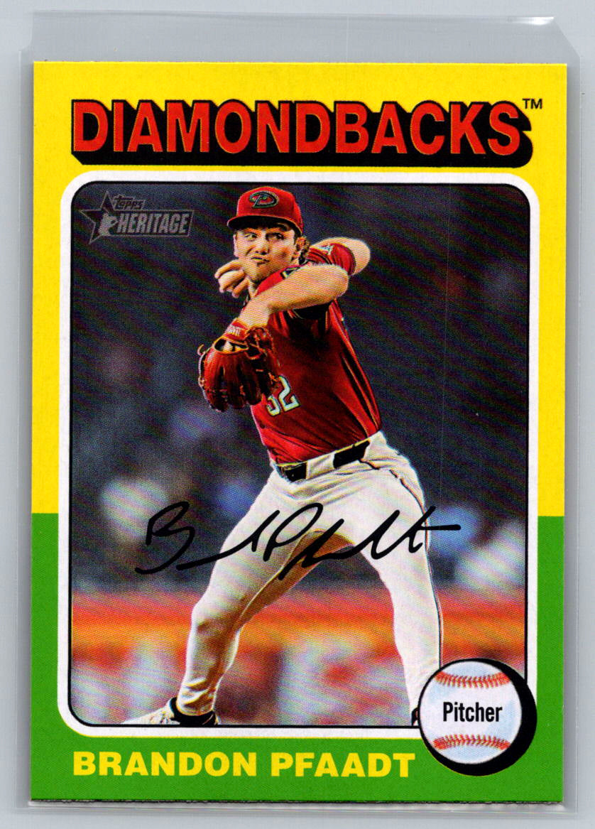 2024 Topps Heritage #656 Brandon Pfaadt Arizona Diamondbacks