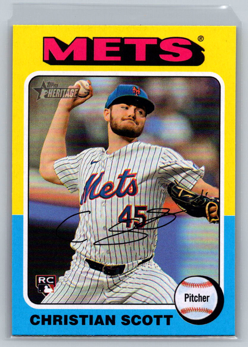 2024 Topps Heritage #587 Christian Scott New York Mets