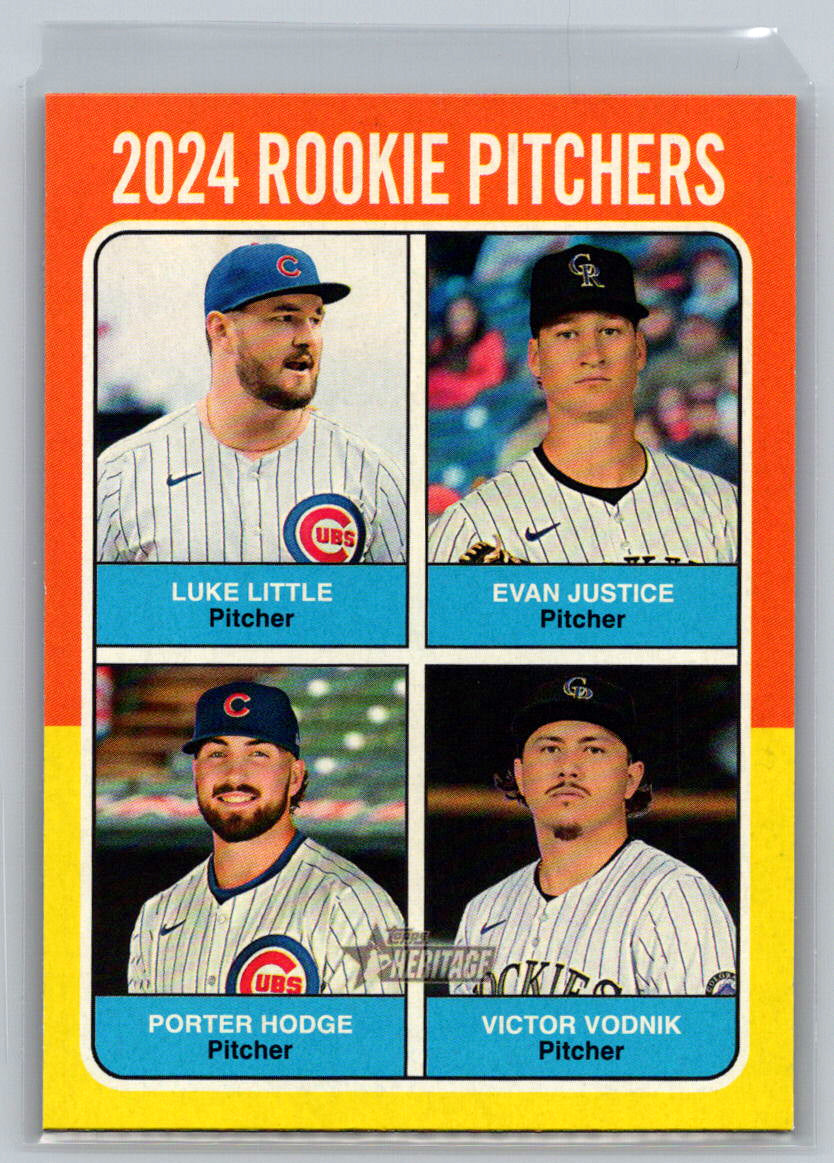 2024 Topps Heritage #620 2024 Rookie Pitchers