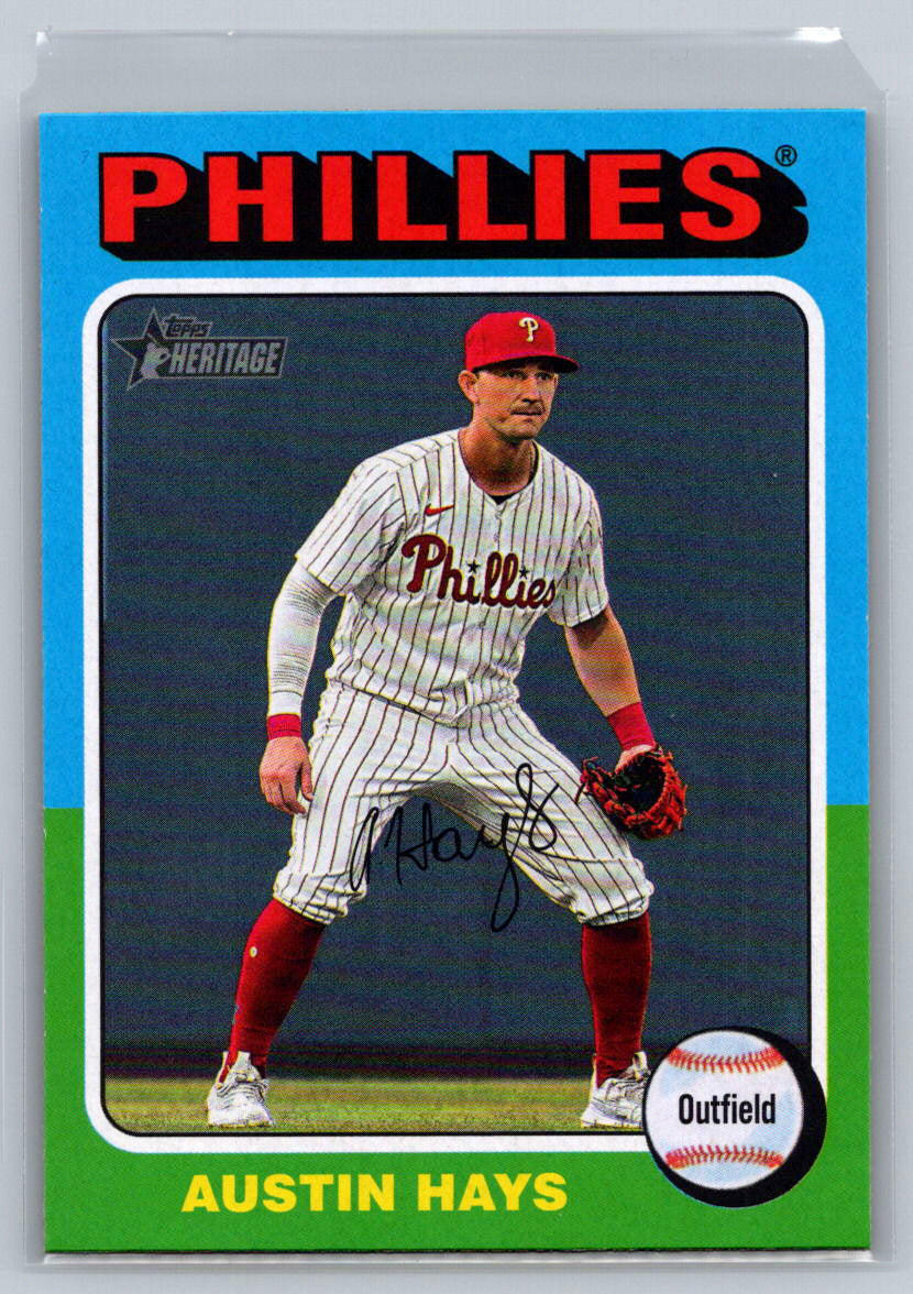 2024 Topps Heritage #526 Austin Hays Philadelphia Phillies
