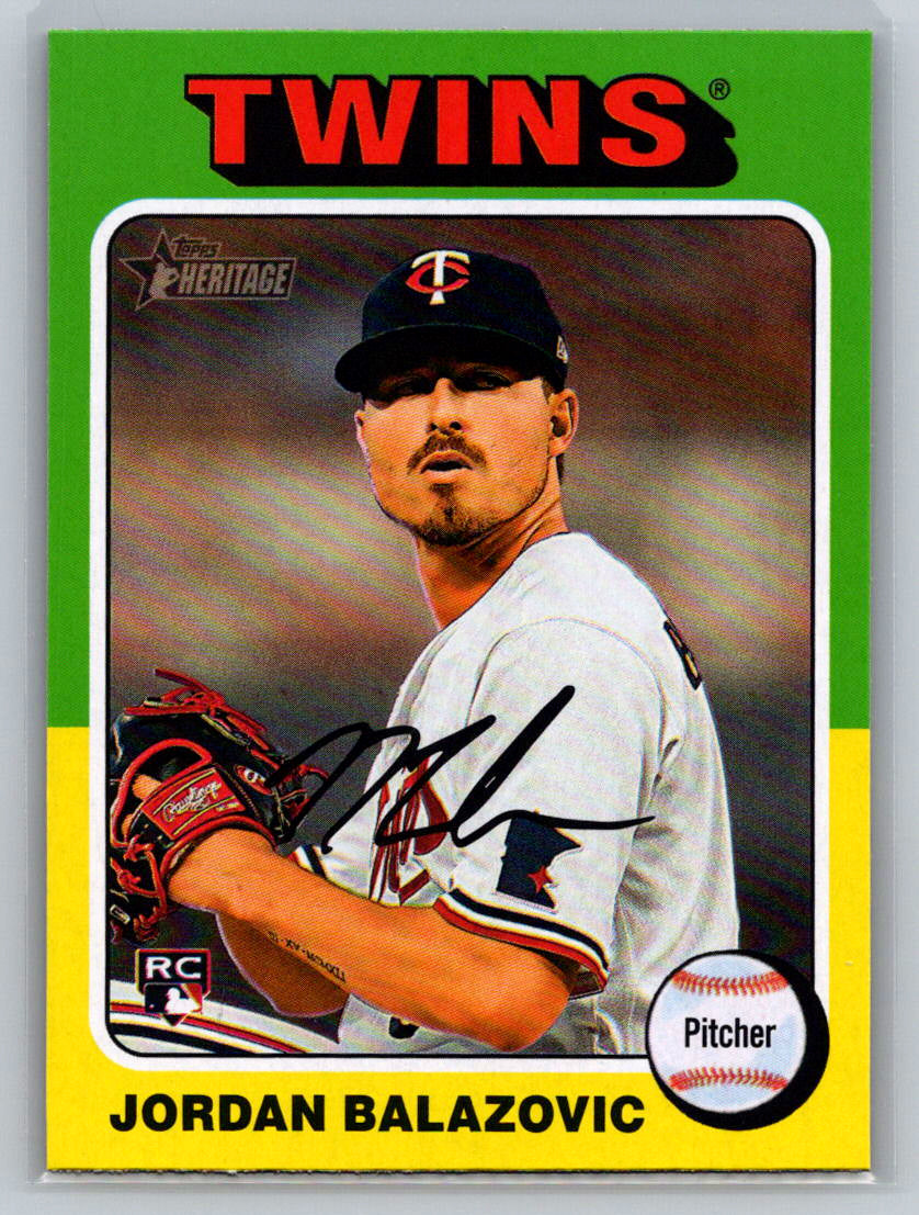 2024 Topps Heritage #680 Jordan Balazovic Minnesota Twins