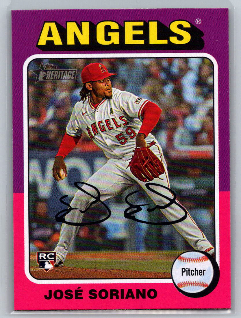 2024 Topps Heritage #671 José Soriano Los Angeles Angels
