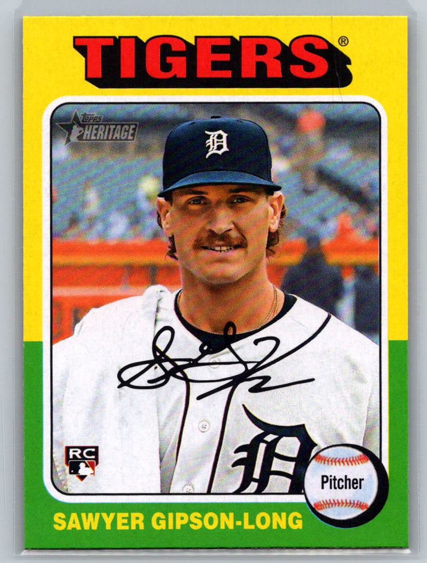 2024 Topps Heritage #644 Sawyer Gipson-Long Detroit Tigers