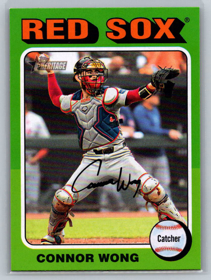 2024 Topps Heritage #658 Connor Wong Boston Red Sox
