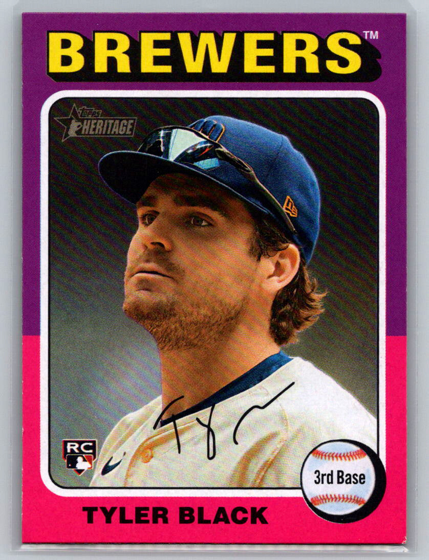 2024 Topps Heritage #578 Tyler Black Milwaukee Brewers