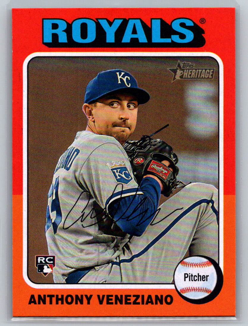 2024 Topps Heritage #602 Anthony Veneziano Kansas City Royals