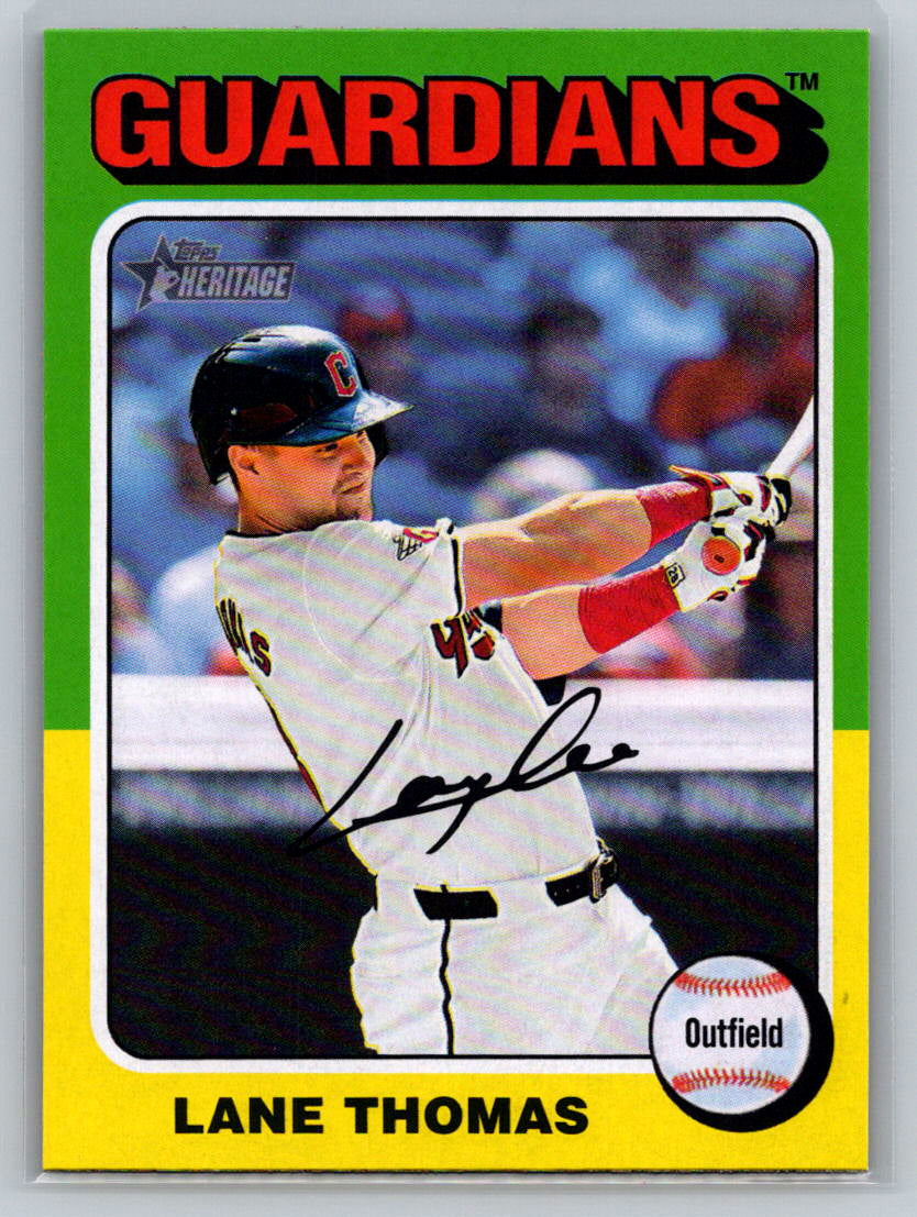 2024 Topps Heritage #598 Lane Thomas Cleveland Guardians