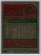 2024 Topps Heritage #668 Ryan Pepiot Tampa Bay Rays