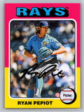 2024 Topps Heritage #668 Ryan Pepiot Tampa Bay Rays