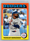 2024 Topps Heritage #535 Teoscar Hernández Los Angeles Dodgers