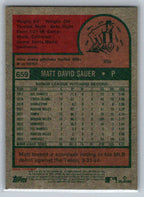 2024 Topps Heritage #659 Matt Sauer Kansas City Royals