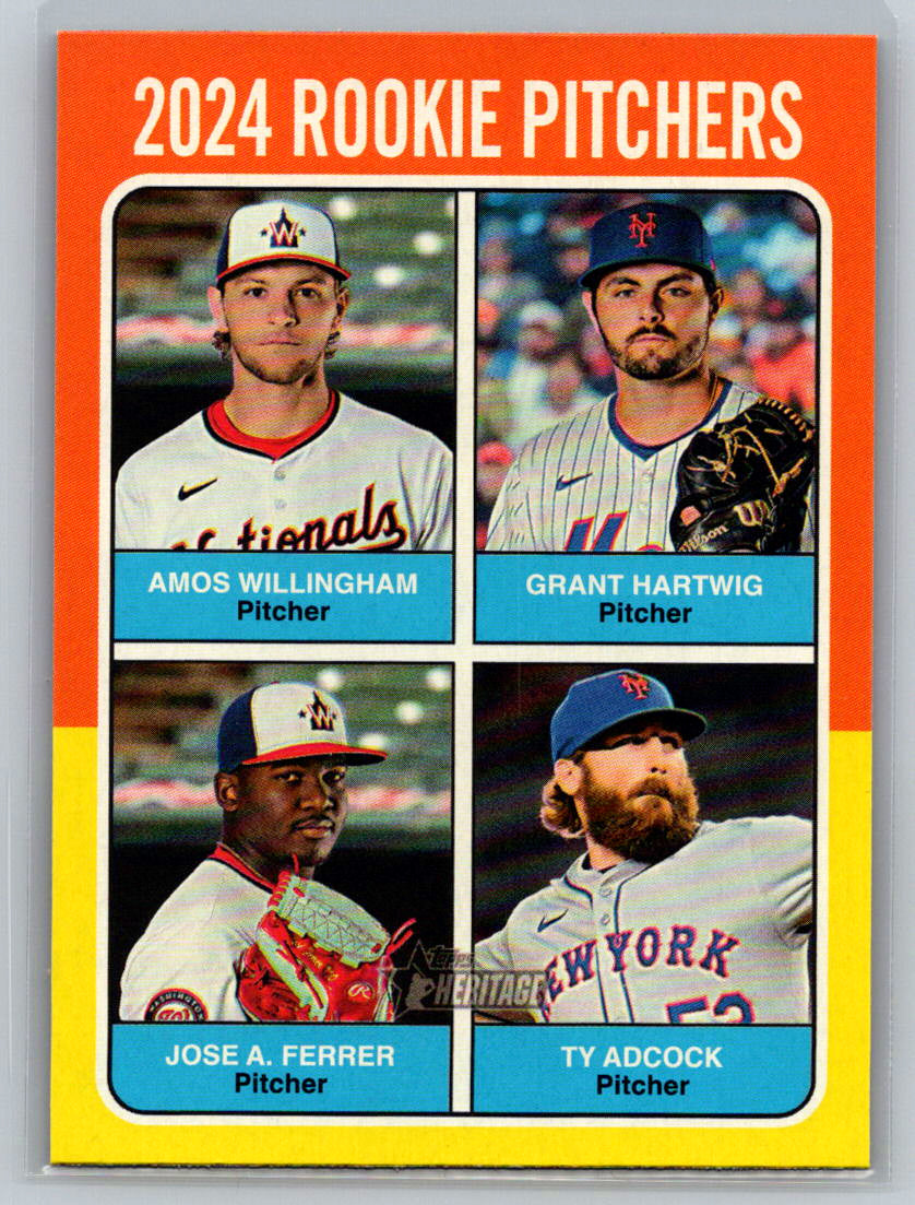 2024 Topps Heritage #621 2024 Rookie Pitchers