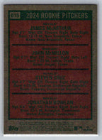 2024 Topps Heritage #615 2024 Rookie Pitchers