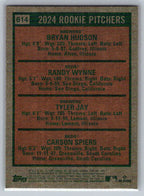 2024 Topps Heritage #614 2024 Rookie Pitchers