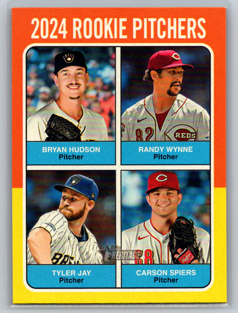 2024 Topps Heritage #614 2024 Rookie Pitchers
