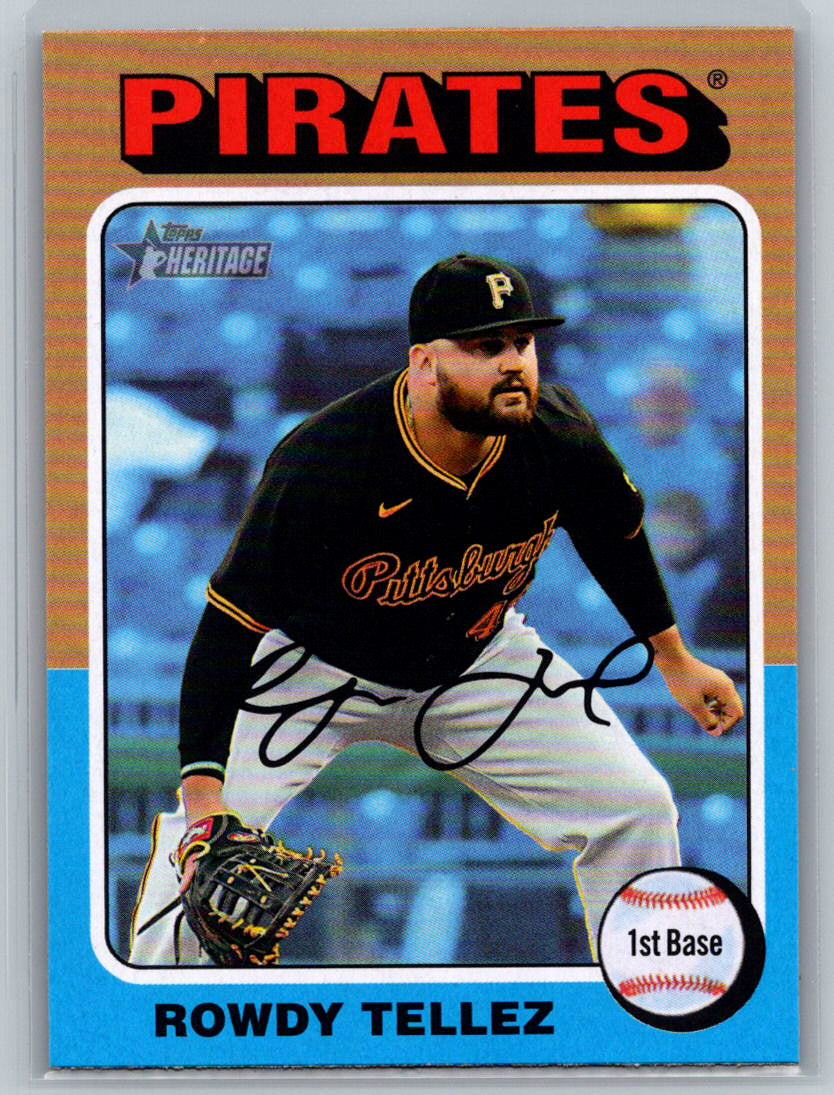 2024 Topps Heritage #522 Rowdy Tellez Pittsburgh Pirates
