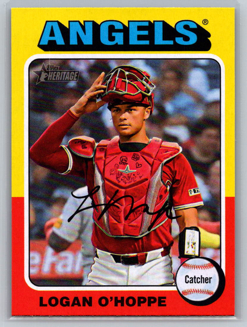 2024 Topps Heritage #657 Logan O'Hoppe Los Angeles Angels