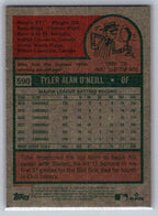 2024 Topps Heritage #590 Tyler O'Neill Boston Red Sox
