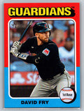 2024 Topps Heritage #654 David Fry Cleveland Guardians